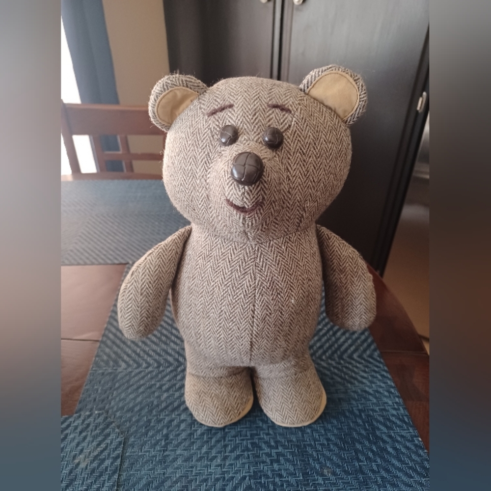 Vintage Fabric Teddy Bear By DAKIN 1984